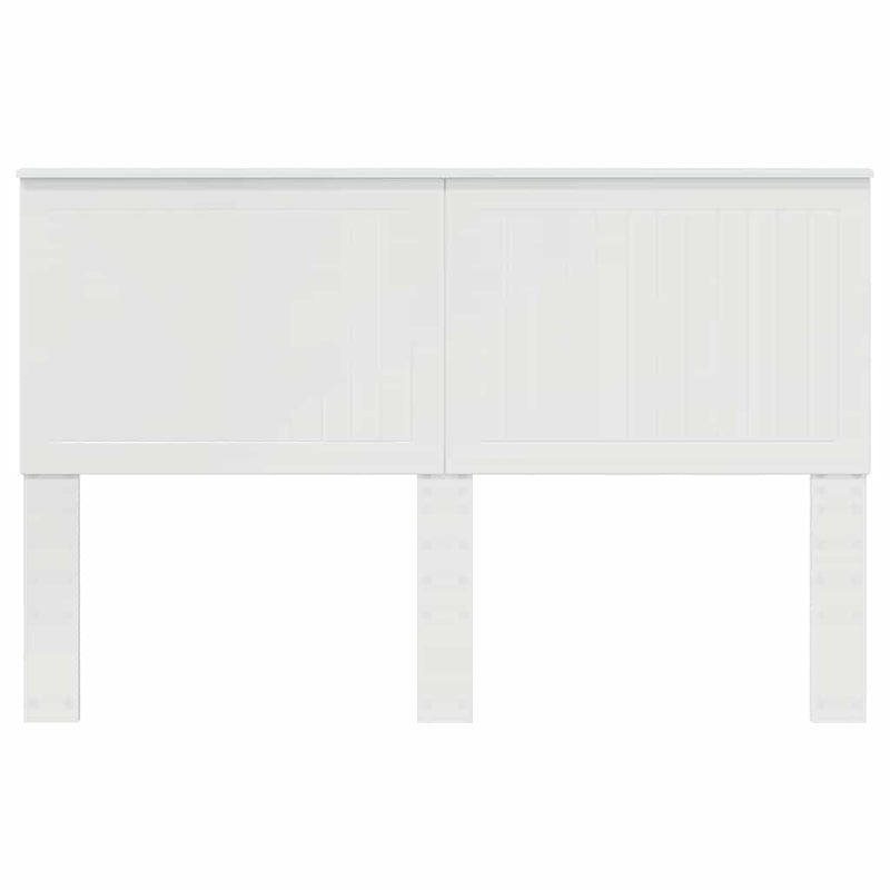 vidaXL Fejtámla fejtámlával Fényes Fehér 150 cm Faanyag