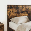 vidaXL Fejtámla fejtámlával Füstölt tölgy 150 cm Faanyag