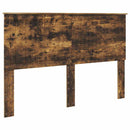 vidaXL Fejtámla fejtámlával Füstölt tölgy 150 cm Faanyag