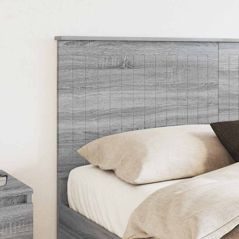 vidaXL Fejtámla fejtámlával Szürke Sonoma 150 cm Faanyag