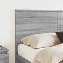 vidaXL Fejtámla fejtámlával Szürke Sonoma 150 cm Faanyag