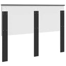 vidaXL Fejtámla fejtámlával Fekete tölgy 140 cm Faanyag