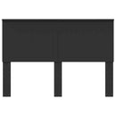 vidaXL Fejtámla fejtámlával Fekete tölgy 140 cm Faanyag