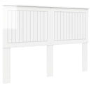 vidaXL Fejtámla fejtámlával Fényes Fehér 140 cm Faanyag