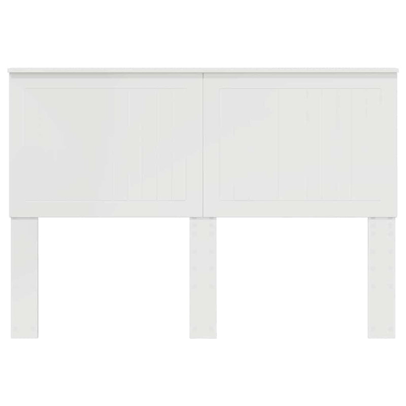 vidaXL Fejtámla fejtámlával Fényes Fehér 140 cm Faanyag