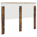 vidaXL Fejtámla fejtámlával Füstölt tölgy 140 cm Faanyag