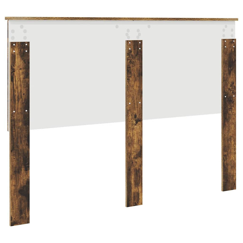 vidaXL Fejtámla fejtámlával Füstölt tölgy 140 cm Faanyag