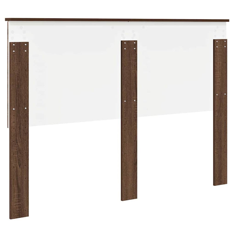 vidaXL Fejtámla fejtámlával Barna Tölgy 140 cm Faanyag