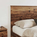 vidaXL Fejtámla fejtámlával Öreg fa 140 cm Faanyag