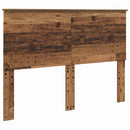 vidaXL Fejtámla fejtámlával Öreg fa 140 cm Faanyag