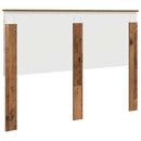 vidaXL Fejtámla fejtámlával Öreg fa 140 cm Faanyag