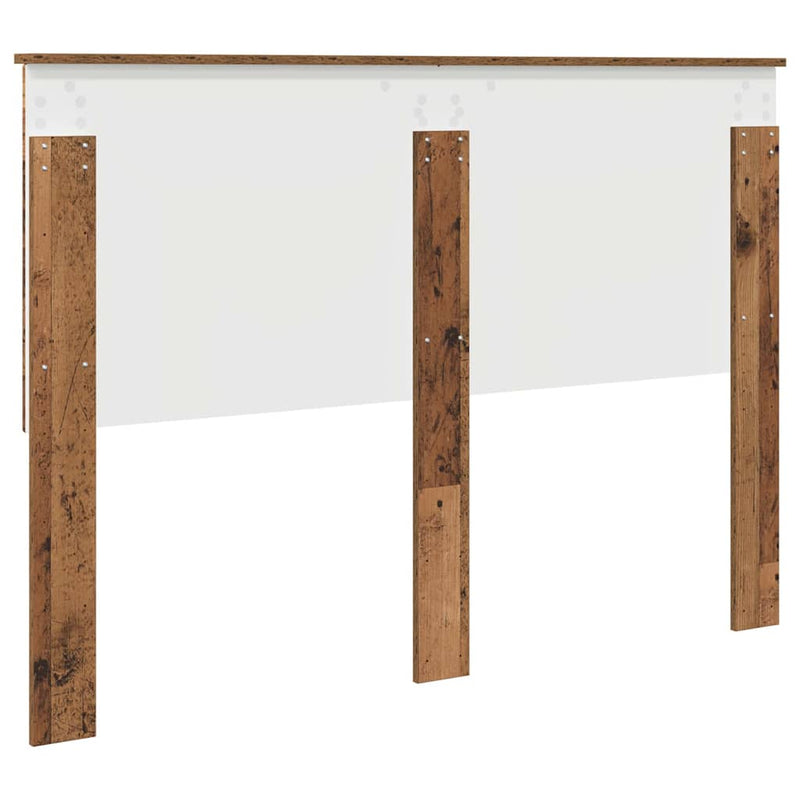 vidaXL Fejtámla fejtámlával Öreg fa 140 cm Faanyag