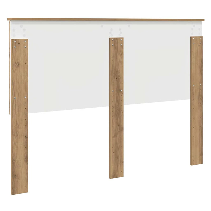 vidaXL Fejtámla fejtámlával Artisan tölgy 140 cm Faanyag