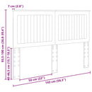 vidaXL Fejtámla fejtámlával Artisan tölgy 140 cm Faanyag
