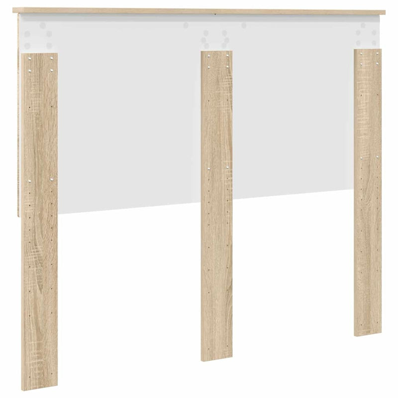 vidaXL Fejtámla fejtámlával Sonoma tölgy 135 cm Faanyag