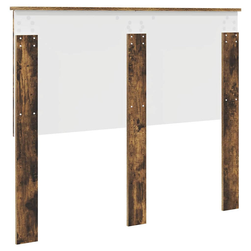 vidaXL Fejtámla fejtámlával Füstölt tölgy 135 cm Faanyag