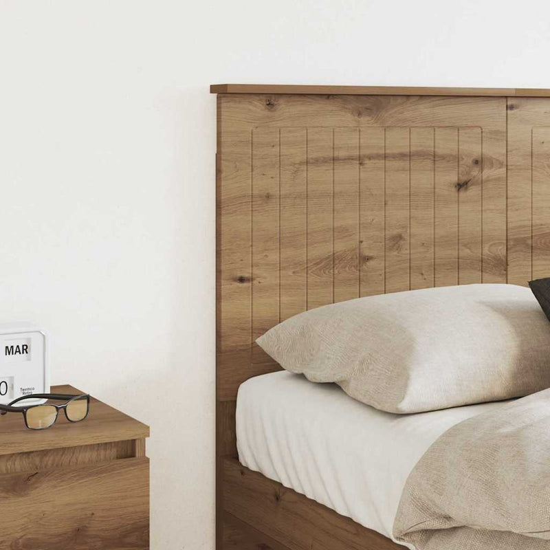 vidaXL Fejtámla fejtámlával Artisan tölgy 135 cm Faanyag