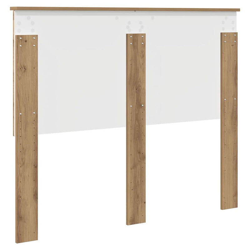 vidaXL Fejtámla fejtámlával Artisan tölgy 135 cm Faanyag