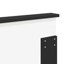 vidaXL Fejtámla fejtámlával Fekete tölgy 120 cm Faanyag