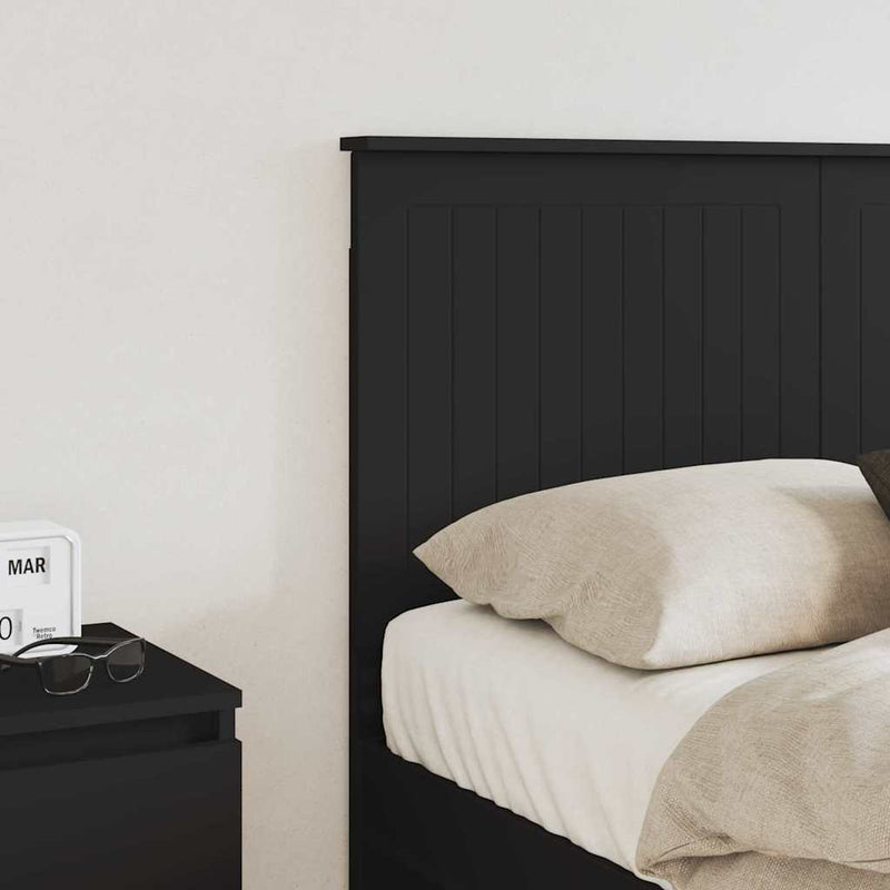 vidaXL Fejtámla fejtámlával Fekete tölgy 120 cm Faanyag