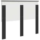 vidaXL Fejtámla fejtámlával Fekete tölgy 120 cm Faanyag