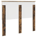 vidaXL Fejtámla fejtámlával Füstölt tölgy 120 cm Faanyag