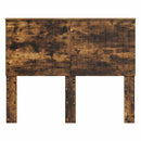 vidaXL Fejtámla fejtámlával Füstölt tölgy 120 cm Faanyag