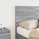 vidaXL Fejtámla fejtámlával Szürke Sonoma 120 cm Faanyag