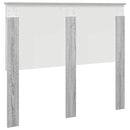 vidaXL Fejtámla fejtámlával Szürke Sonoma 120 cm Faanyag