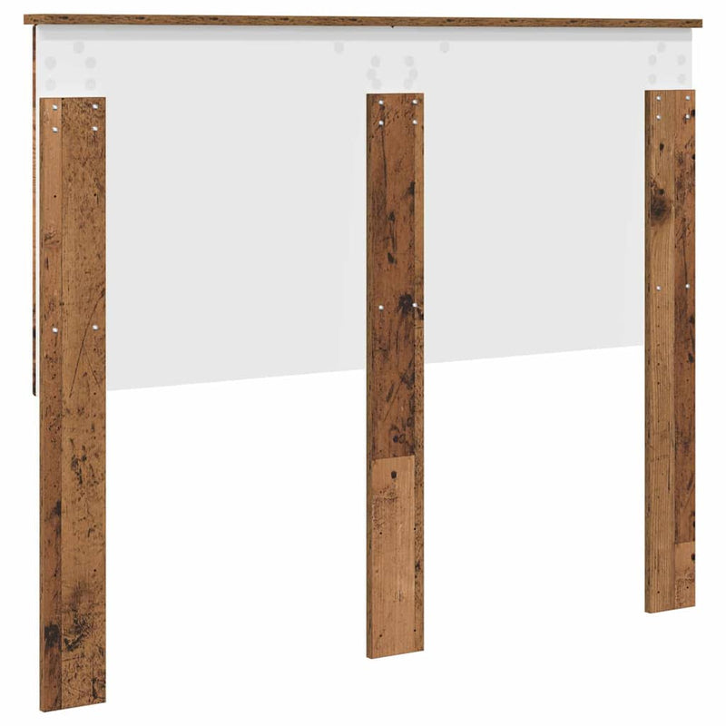 vidaXL Fejtámla fejtámlával Öreg fa 120 cm Faanyag