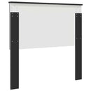 vidaXL Fejtámla fejtámlával Fekete tölgy 100 cm Faanyag