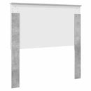 vidaXL Fejtámla fejtámlával Beton Szürke 100 cm Faanyag