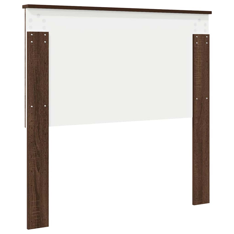 vidaXL Fejtámla fejtámlával Barna Tölgy 100 cm Faanyag