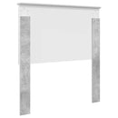 vidaXL Fejtámla fejtámlával Beton Szürke 90 cm Faanyag