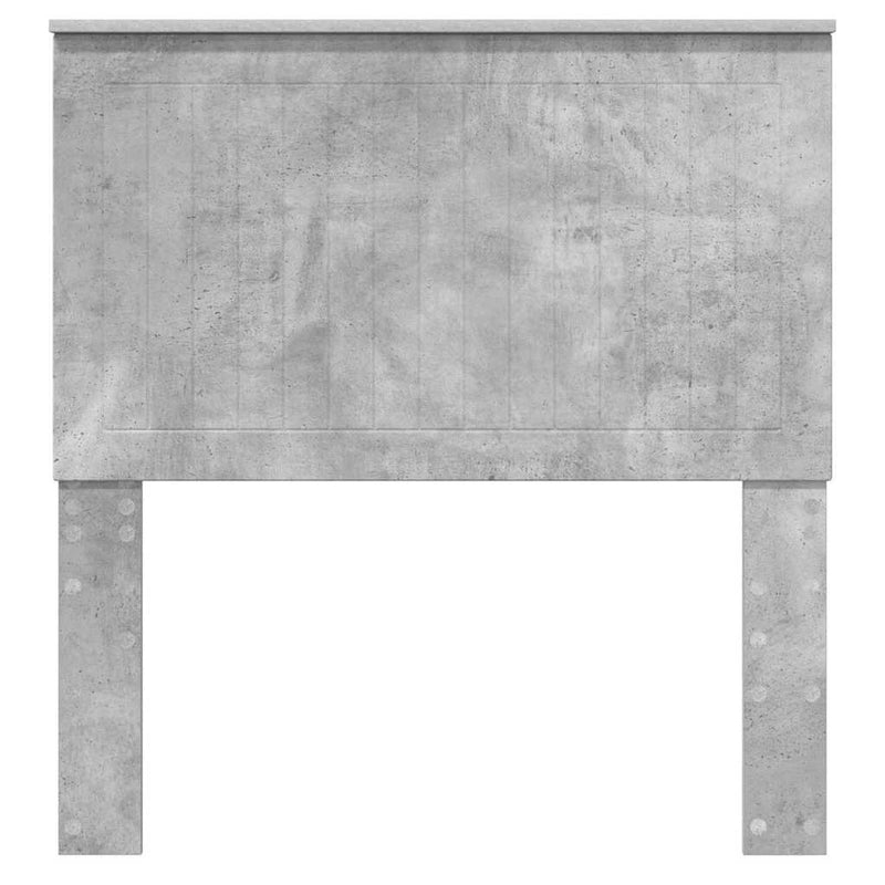 vidaXL Fejtámla fejtámlával Beton Szürke 90 cm Faanyag