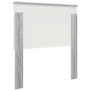 vidaXL Fejtámla fejtámlával Szürke Sonoma 90 cm Faanyag