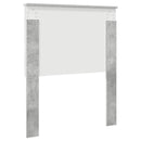 vidaXL Fejtámla fejtámlával Beton Szürke 80 cm Faanyag