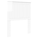 vidaXL Fejtámla Fényes Fehér Szerelt fa