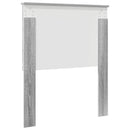 vidaXL Fejtámla fejtámlával Szürke Sonoma 80 cm Faanyag