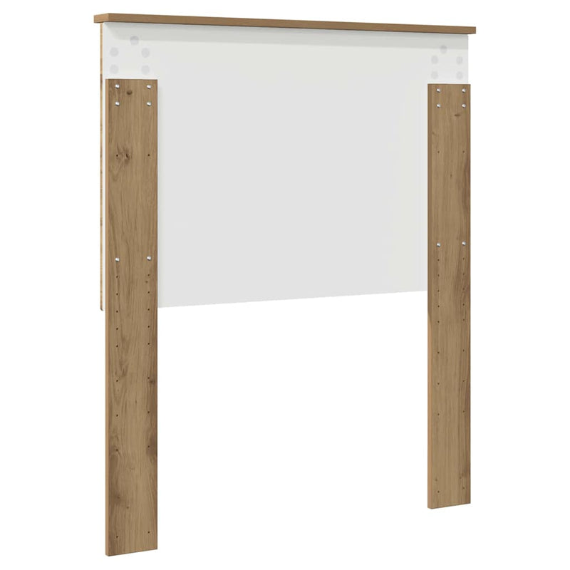 vidaXL Fejtámla fejtámlával Artisan tölgy 80 cm Faanyag