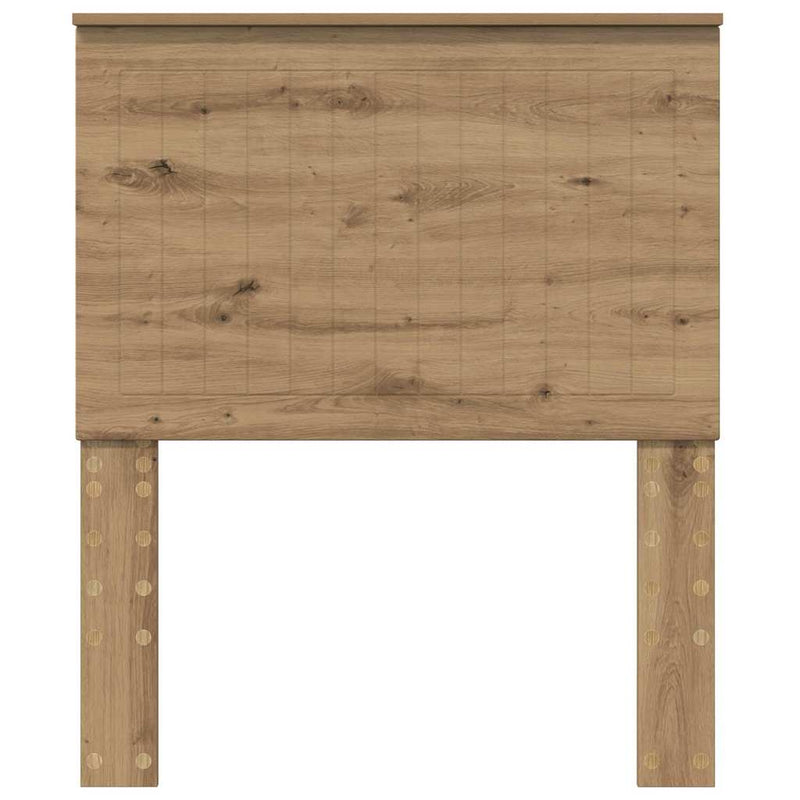 vidaXL Fejtámla fejtámlával Artisan tölgy 80 cm Faanyag