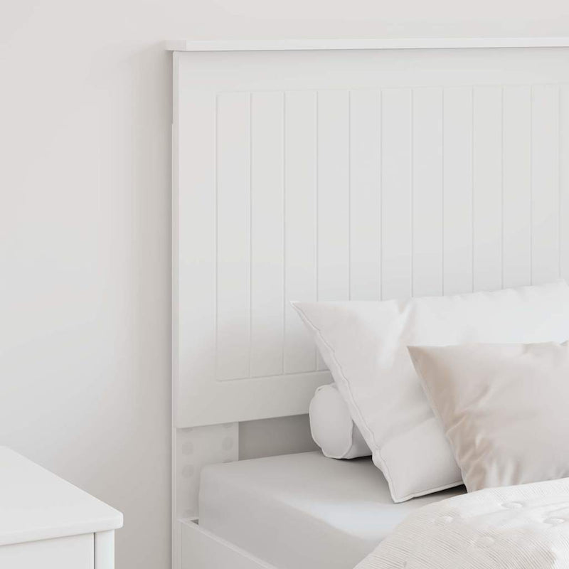 vidaXL Fejtámla fejtámlával Fehér 75 cm Faanyag