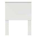 vidaXL Fejtámla fejtámlával Fehér 75 cm Faanyag