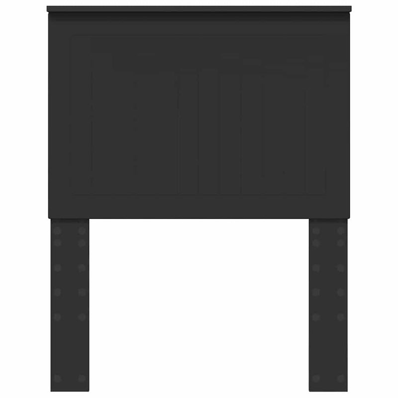 vidaXL Fejtámla fejtámlával Fekete tölgy 75 cm Faanyag