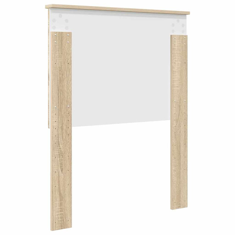 vidaXL Fejtámla fejtámlával Sonoma tölgy 75 cm Faanyag