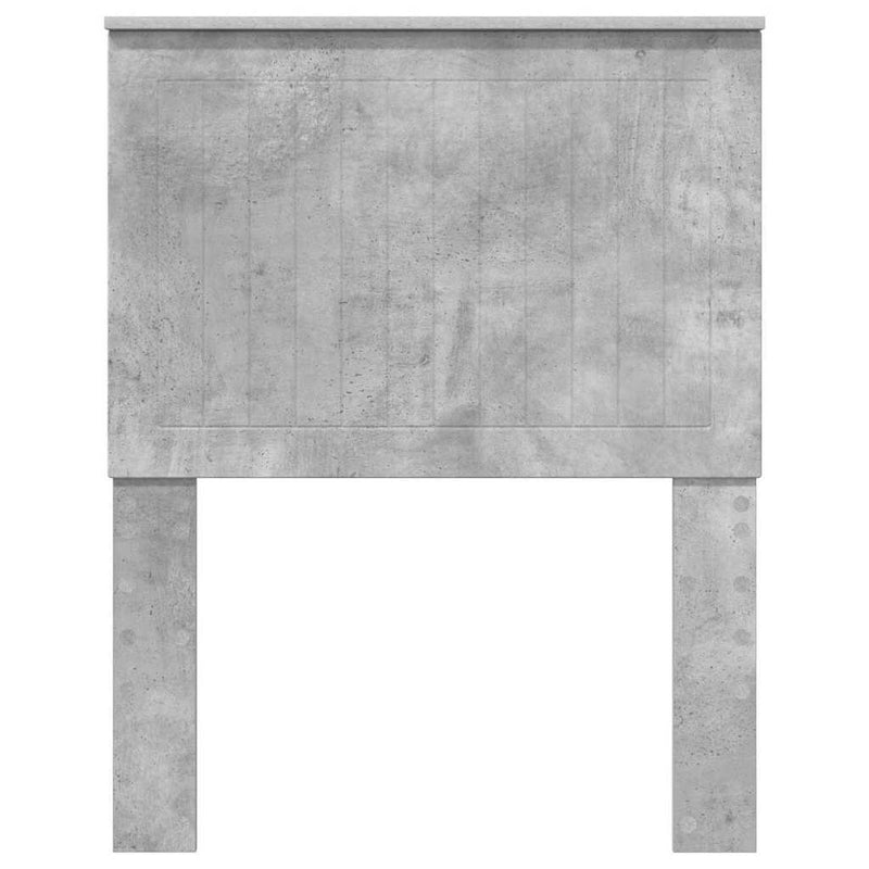 vidaXL Fejtámla fejtámlával Beton Szürke 75 cm Faanyag