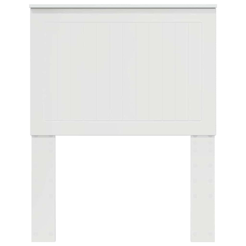 vidaXL Fejtámla fejtámlával Fényes Fehér 75 cm Faanyag