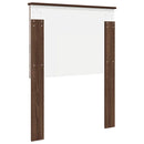 vidaXL Fejtámla fejtámlával Barna Tölgy 75 cm Faanyag