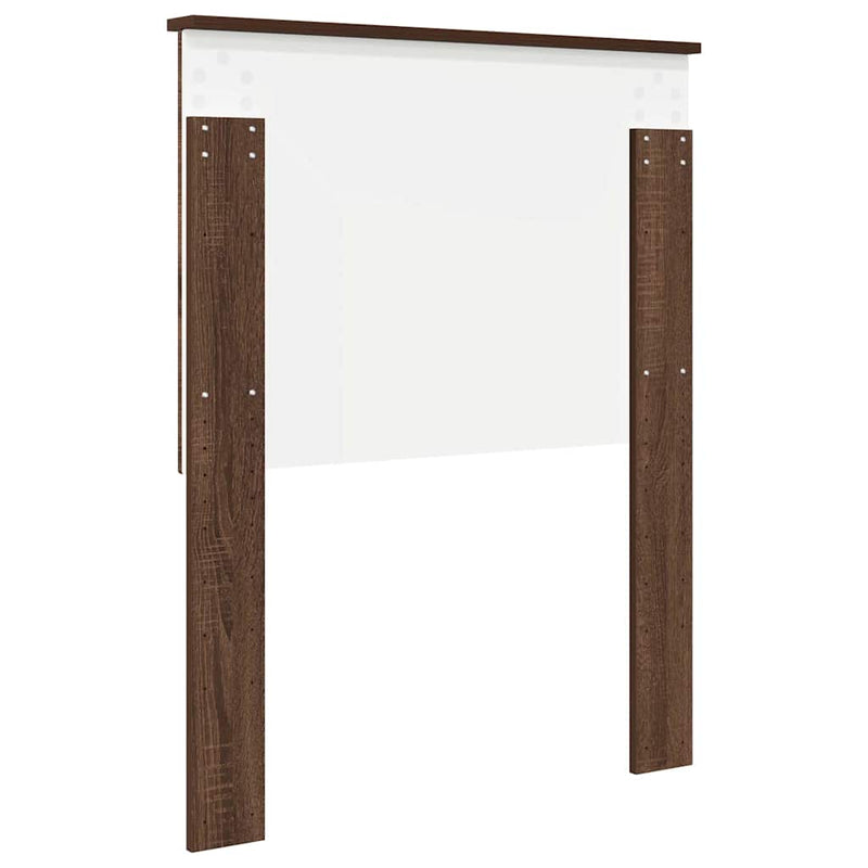 vidaXL Fejtámla fejtámlával Barna Tölgy 75 cm Faanyag