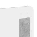 vidaXL Fejtámla Beton Szürke Szerelt fa
